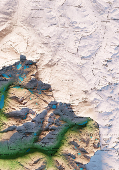 VALL DE BOÍ. Mapa topográfico.