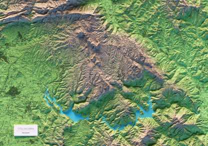 COLLSACABRA. Mapa topográfico.