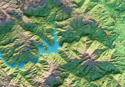 COLLSACABRA. Mapa topográfico.