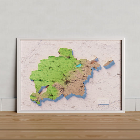 PLA D'URGELL. Mapa topográfico.