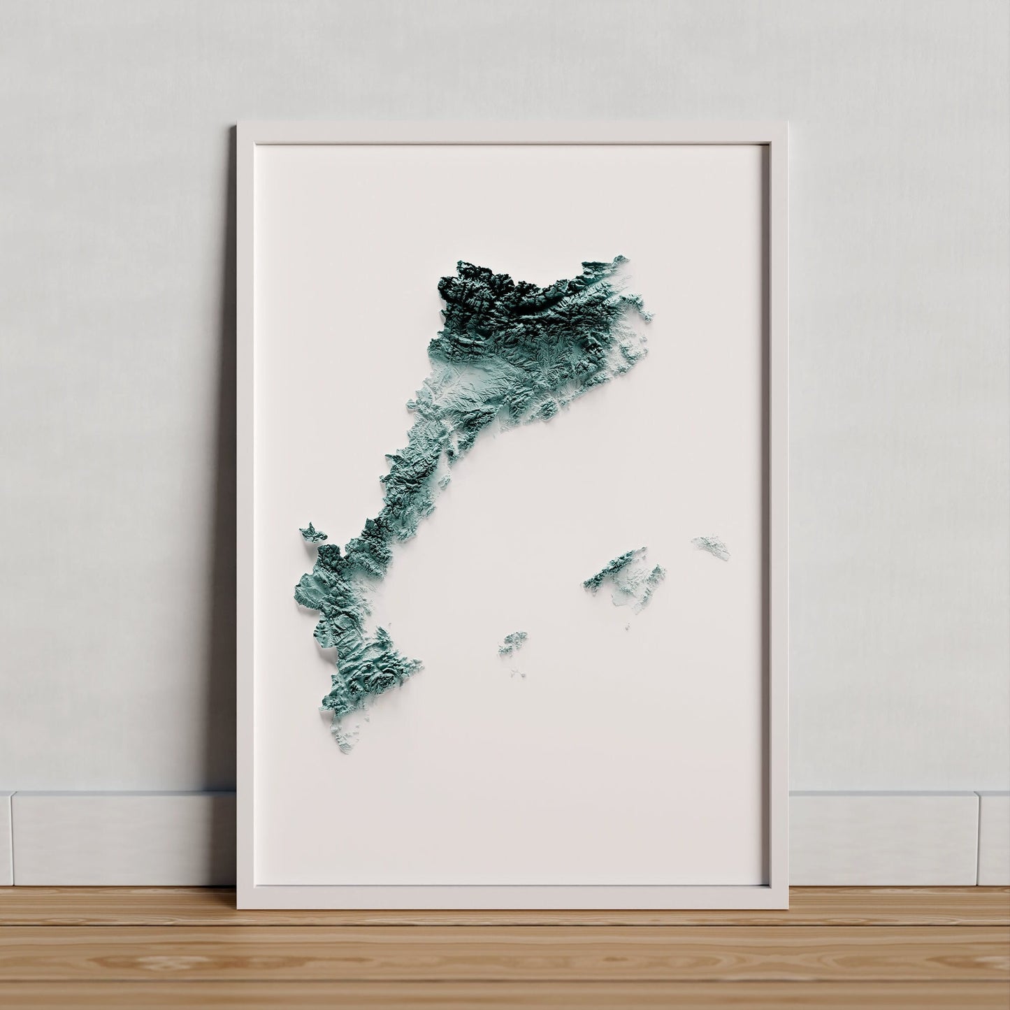 CATALAN COUNTRIES. Artistic relief map.
