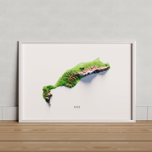 KOS. Mapa de relieve.