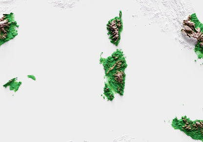 CORONA CATALANOARAGONESA AL SEGLE XV. Mapa de relleu.