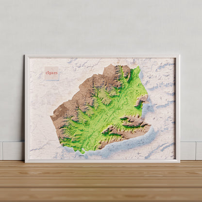 DO CIGALES. Mapa topográfico.