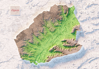 DO CIGALES. Mapa topográfico.